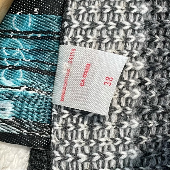 Jessie Vintage Pullover Sweater Women Size L Square Panel Geometric Patchwork - Picture 3 of 8